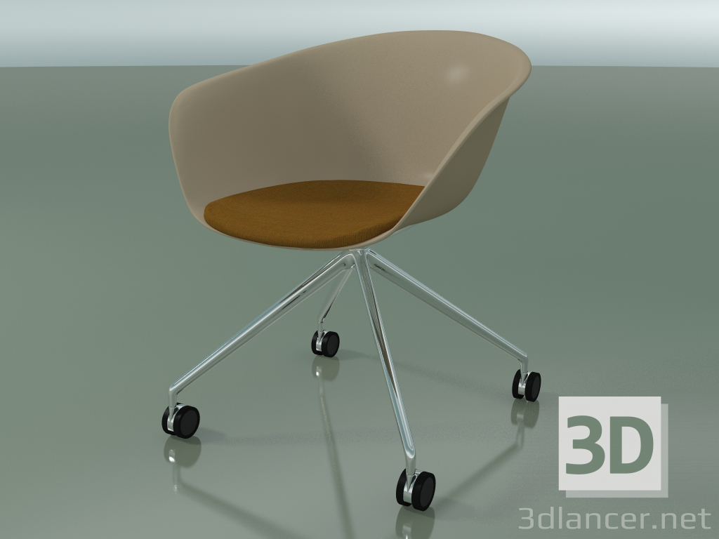 3D Modell Stuhl 4227 (4 Rollen, mit Sitzkissen, PP0004) - Vorschau