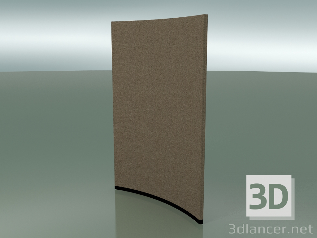 3d model Panel curvo 6414 (167.5 cm, 45 °, D 150 cm, sólido) - vista previa