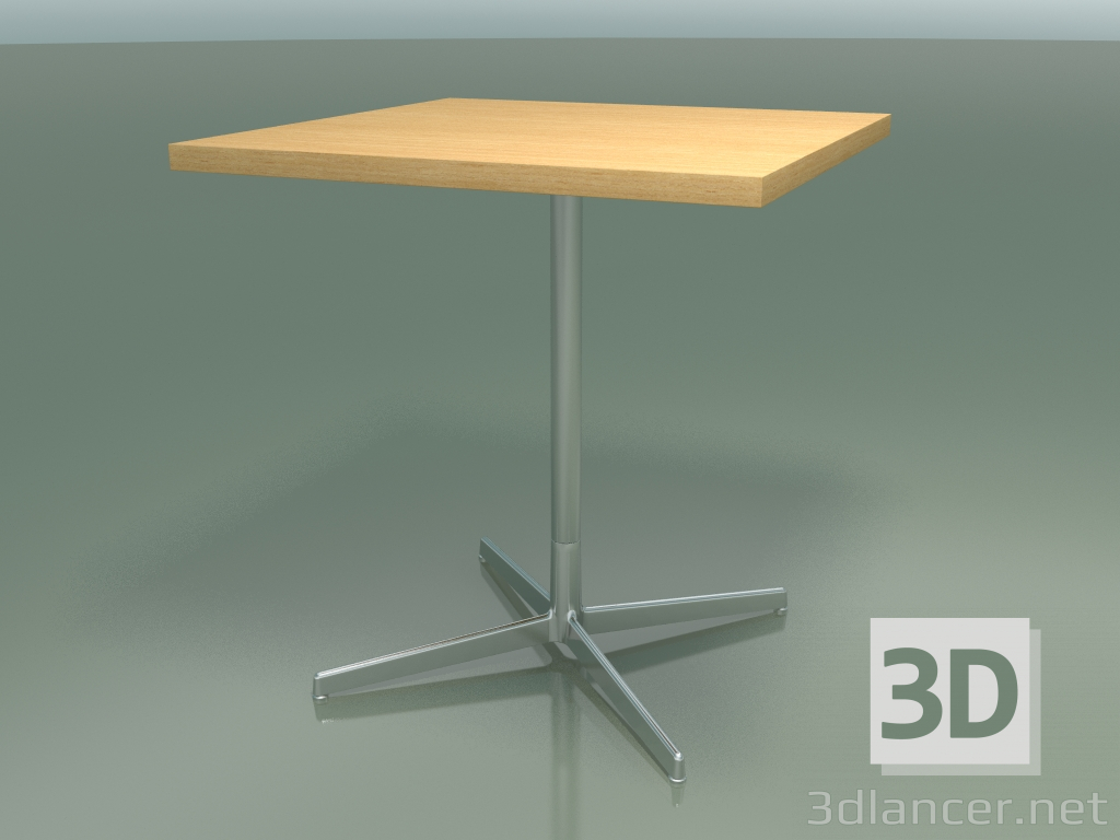 3D modeli Kare masa 5565 (H 74 - 70x70 cm, Doğal meşe, LU1) - önizleme