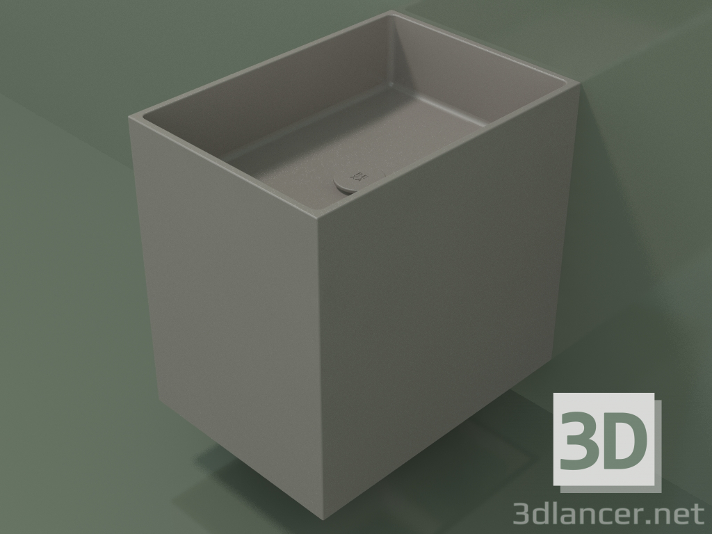 modèle 3D Lavabo suspendu (02UN13301, Argile C37, L 36, P 50, H 48 cm) - preview