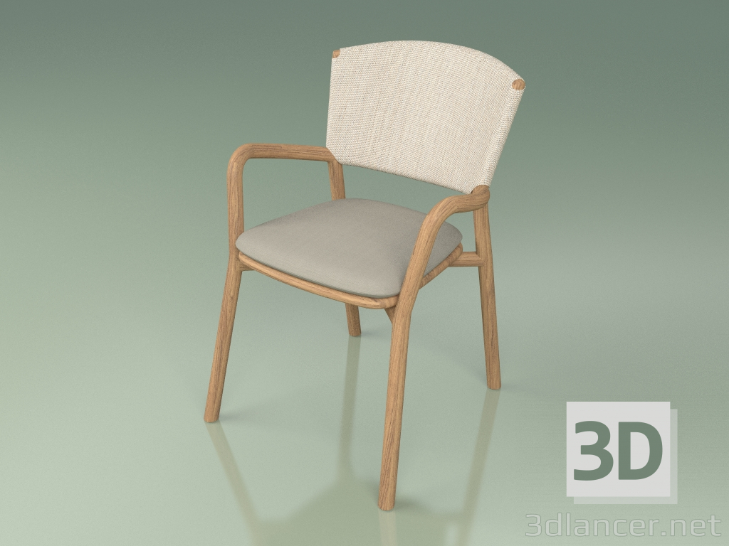 modello 3D Sedia 061 (Sabbia, Teak) - anteprima