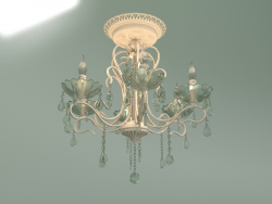 Hanging chandelier 12205-6 (white-Strotskis)