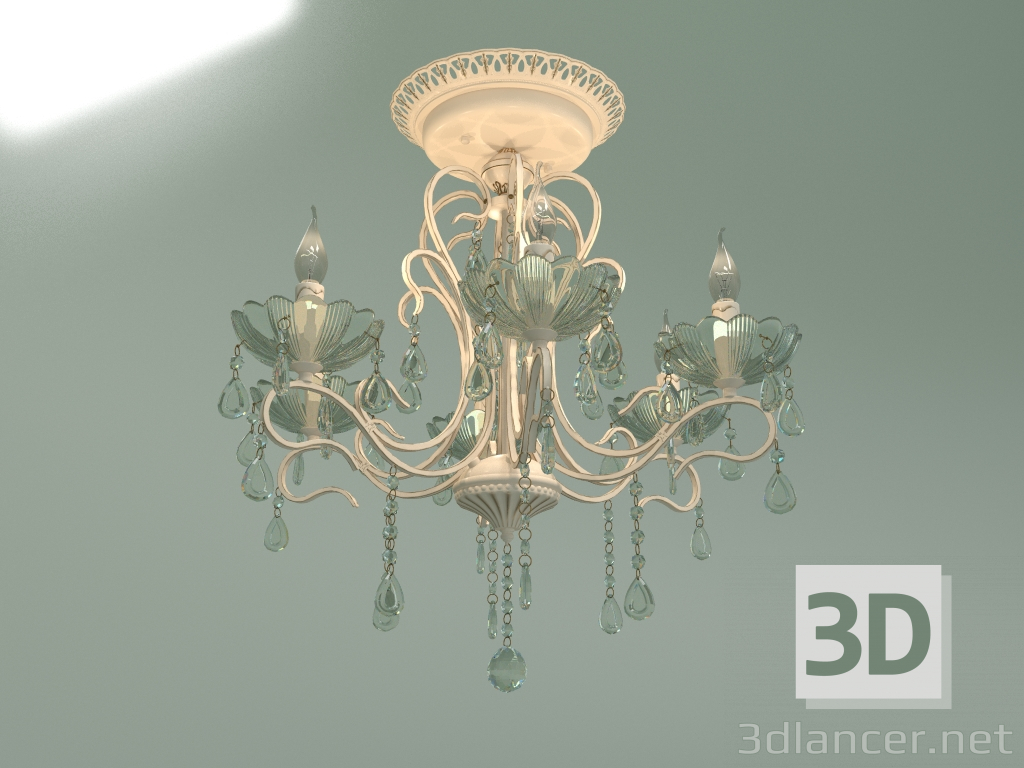 Modelo 3d Candelabro suspenso 12205-6 (branco-Strotskis) - preview