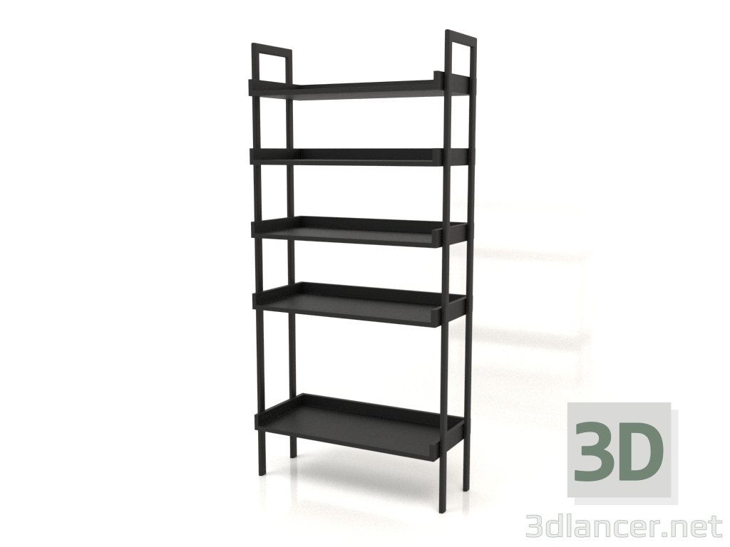 modello 3D Rack ST 03 (senza piedistallo) (900x400x1900, legno nero) - anteprima