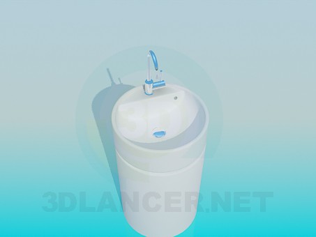 3D modeli Dar lavabo - önizleme