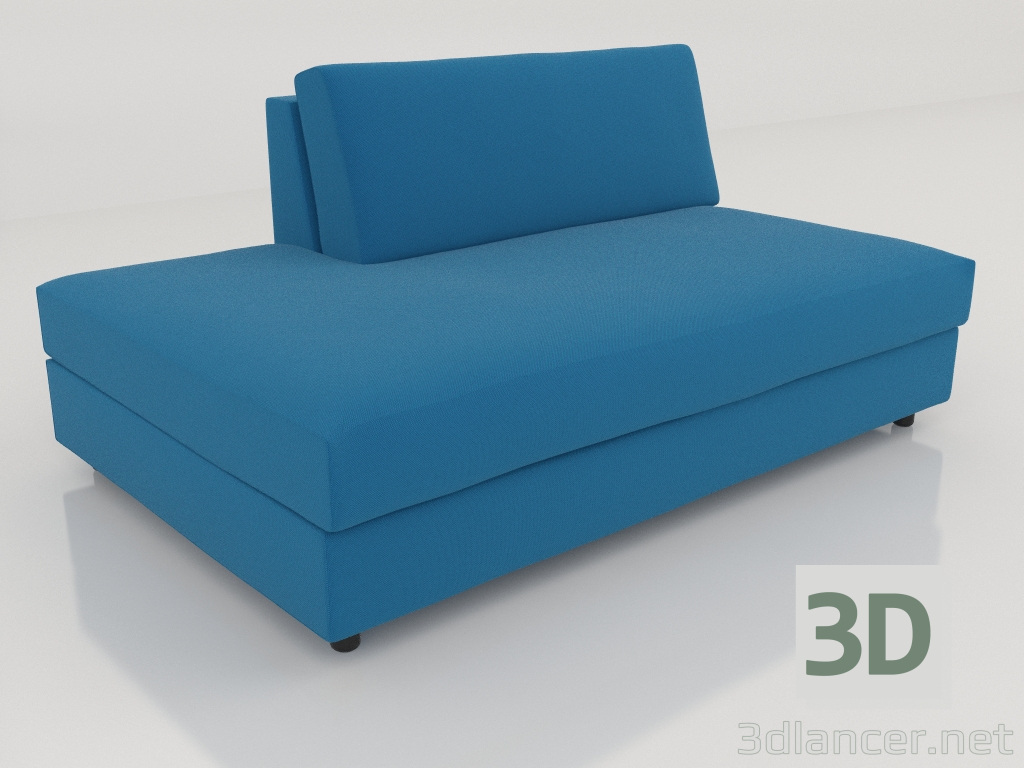 3d model Módulo sofá 103 individual ampliado a la izquierda - vista previa