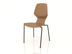 Chair on metal legs D16 mm