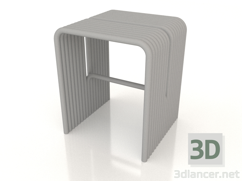 modèle 3D Tabouret (gris clair) - preview