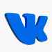 3D VK VKontakte logosu modeli satın - render