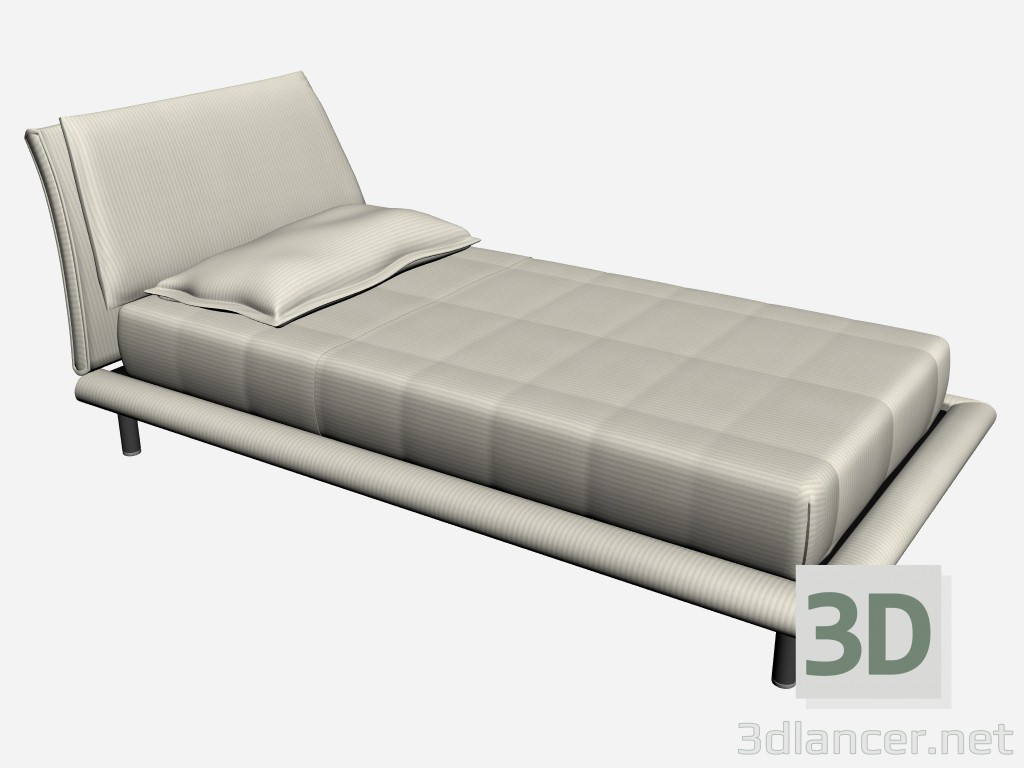 modello 3D Letto singolo bristol - anteprima