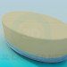 3D Modell Oval couch - Vorschau