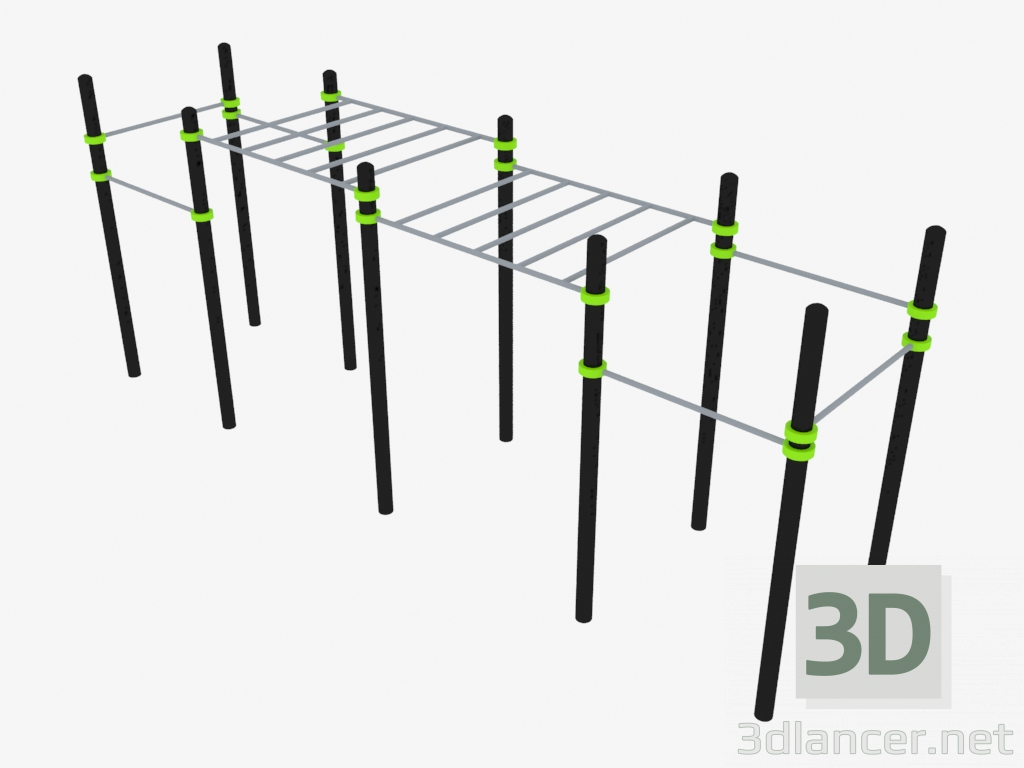 modello 3D Complesso sportivo (W0017) - anteprima