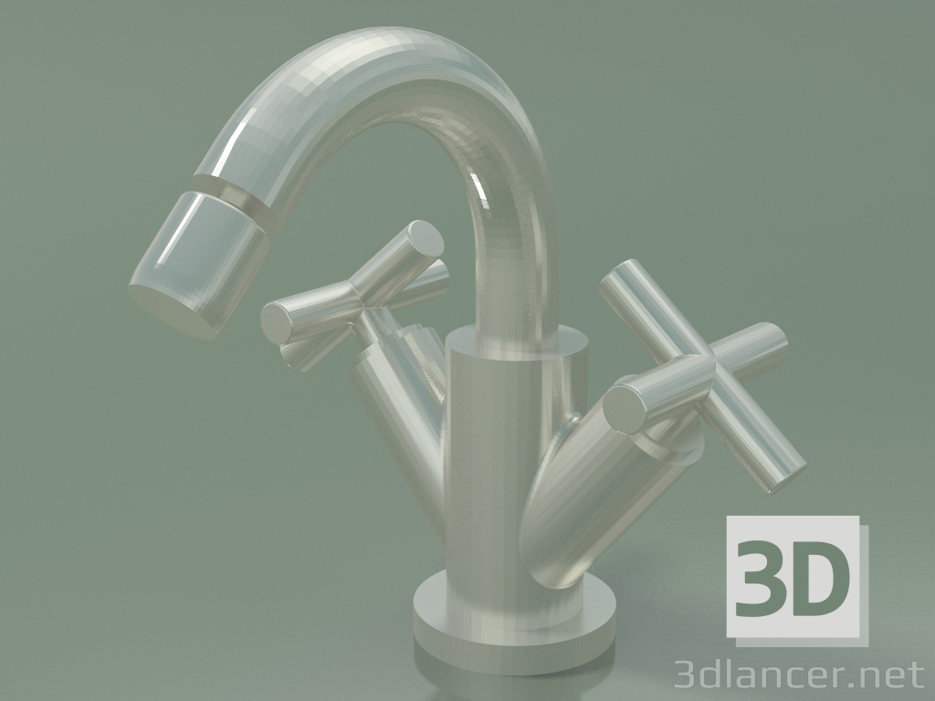 modello 3D Miscelatore bidet monoforo con scarico (24510892-06) - anteprima