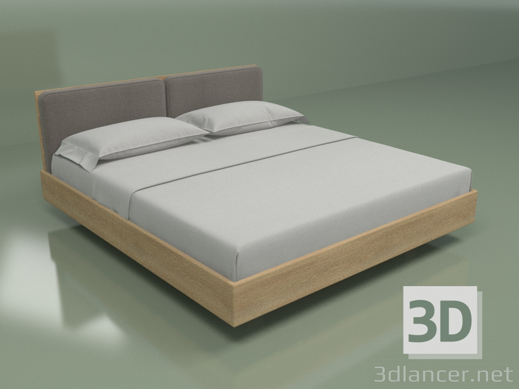 3d model Cama matrimonial - vista previa