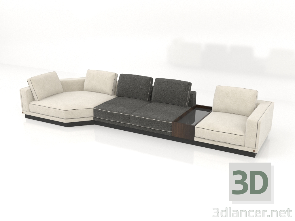 3d model Modular sofa (S550) - preview