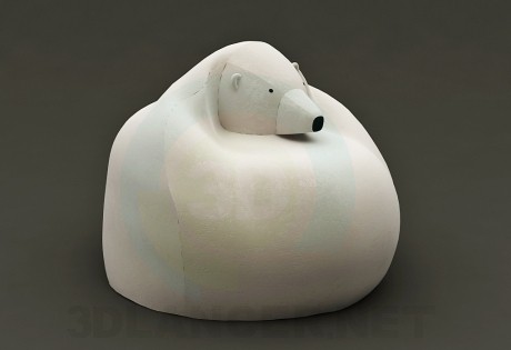 Modelo 3d Bolsa urso (cadeira) - preview