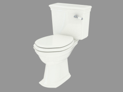 Toilet bowl with Westminster cistern