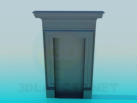 3d model puerta falsa - vista previa