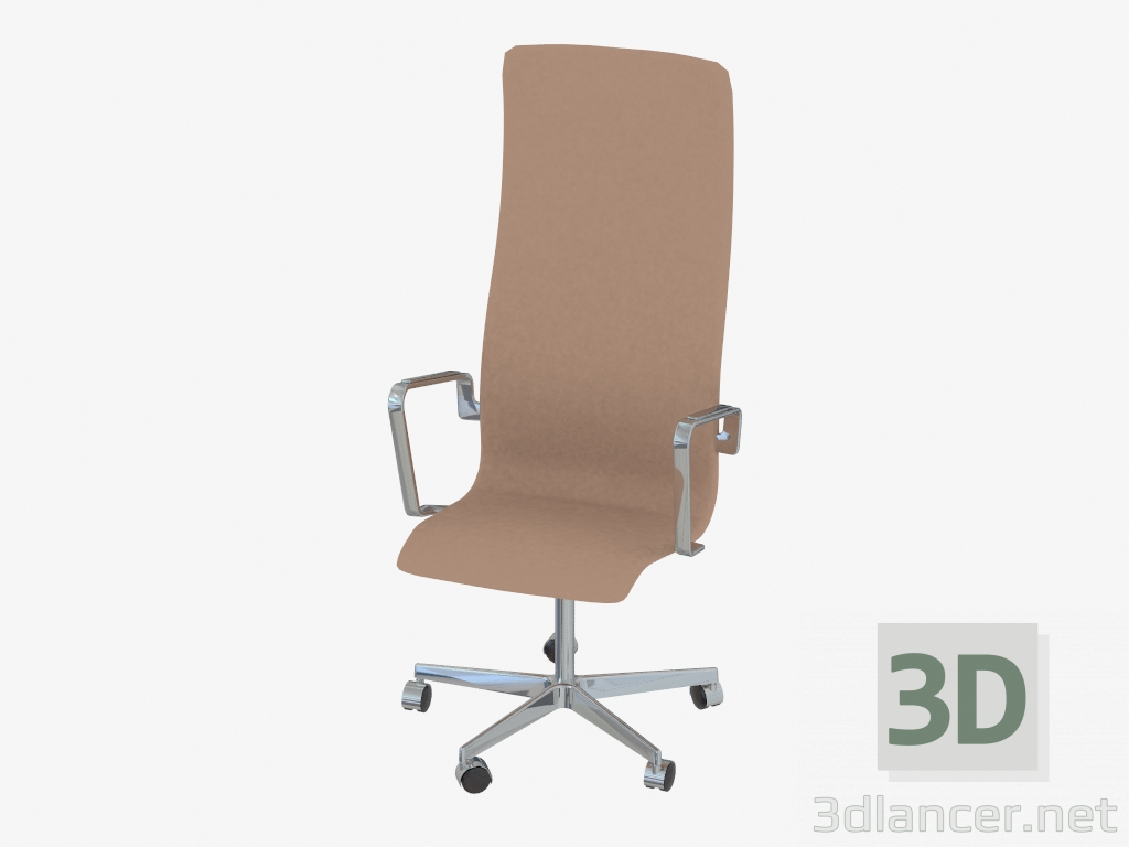 3d model Office chair Oxford (with castors and high back) - preview