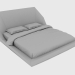 3d model Cama doble YUME CAMA DOBLE (255x255xH112) - vista previa