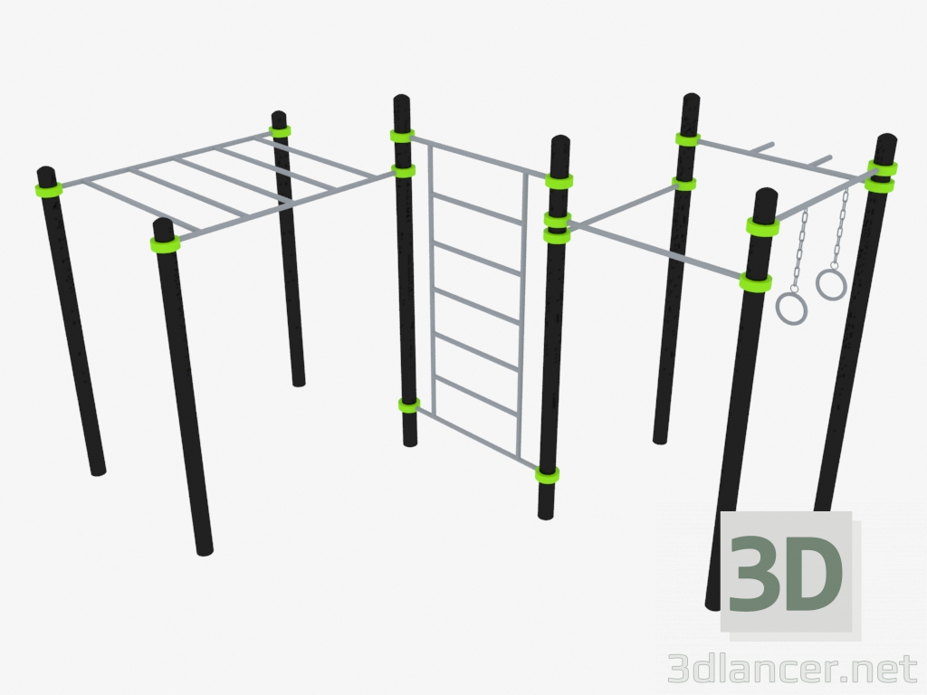 3d модель Спортивный комплекс (W0018) – превью