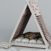 modello 3D di Wigwam per bambini e set di decorazioni comprare - rendering