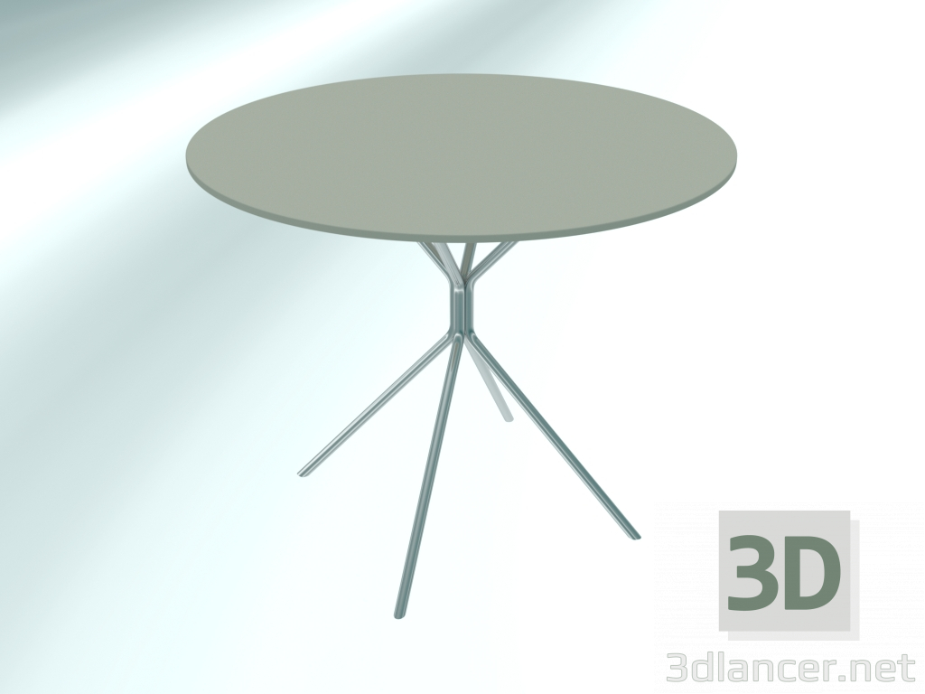 3d model Mesa redonda mediana (RH30 Chrome G3, Ø 800 mm, H660 mm) - vista previa