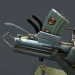 3d Machine gun turret 3d model model buy - render