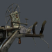 3d Machine gun turret 3d model model buy - render