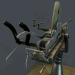 3d Machine gun turret 3d model model buy - render