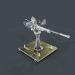 3d Machine gun turret 3d model model buy - render