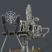 3d Machine gun turret 3d model model buy - render