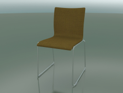 Sliding chair, extra width, with fabric upholstery (127)