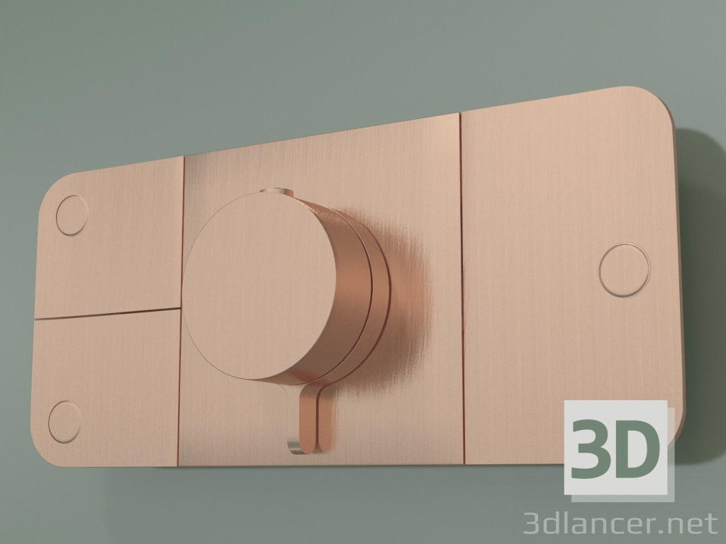 3d model Shower faucet, 3 outlets (45713310) - preview