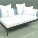 3d model Sofa module left 005 (Metal Smoke, Batyline Sky) - preview