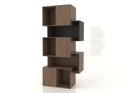 Shelving unit Palo Walnut (walnut gray shelf)