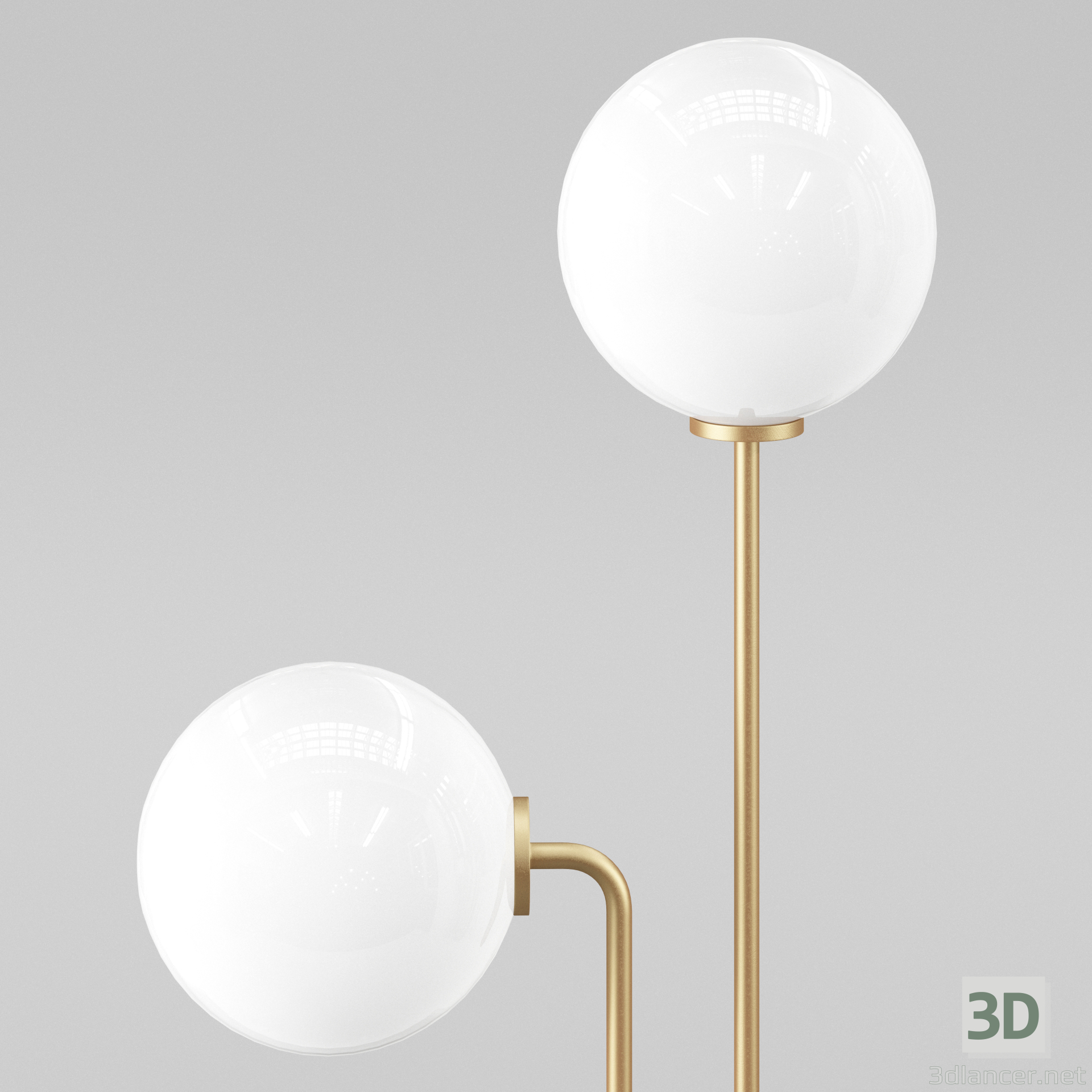 3d Portland floor lamp model buy - render