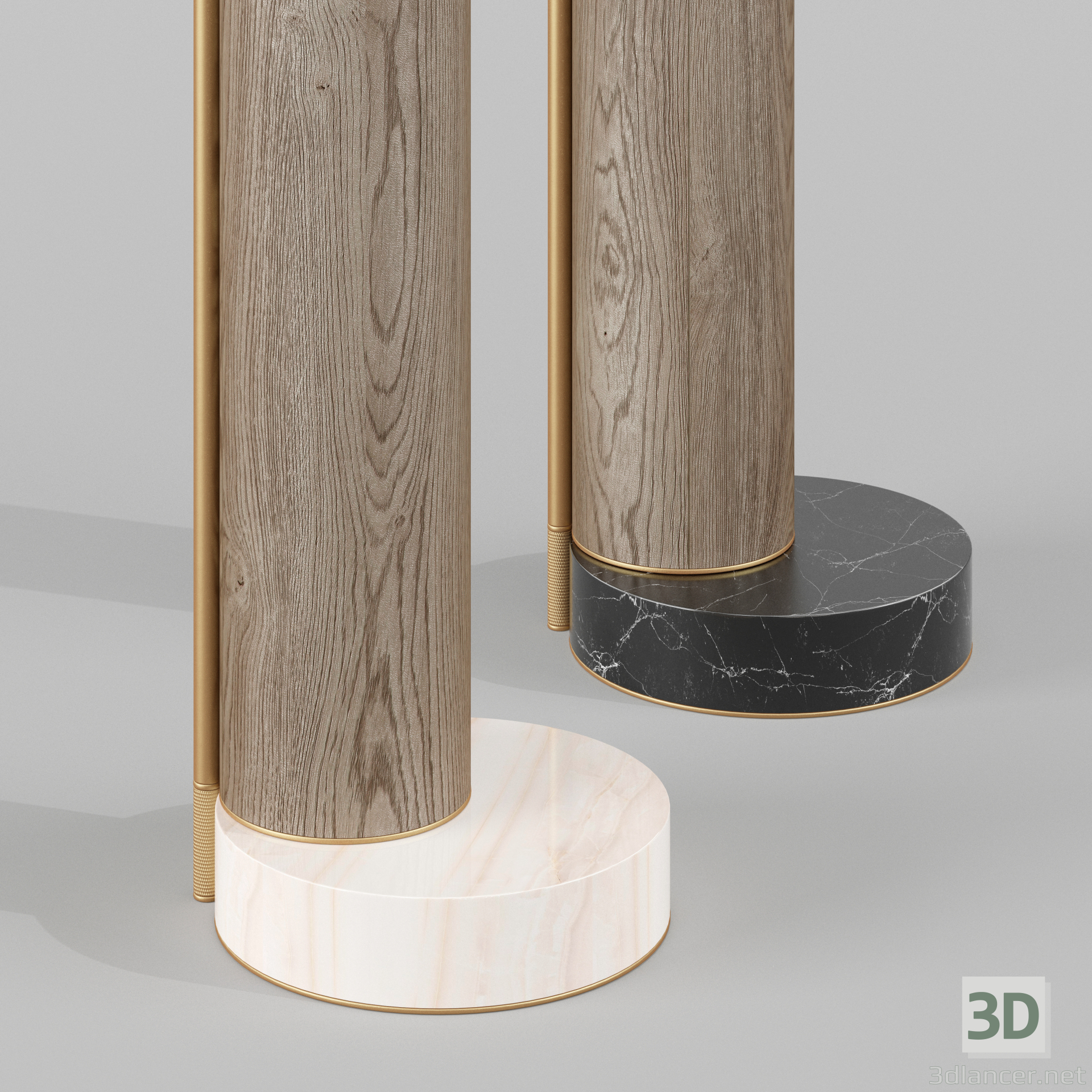 3d Portland floor lamp model buy - render