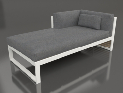 Modulares Sofa, Teil 2 links (Achatgrau)