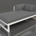 3d model Modular sofa, section 2 left (Agate gray) - preview