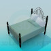 3D Modell Bett - Vorschau