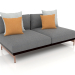 3d model Sofa module, section 4 (Black) - preview