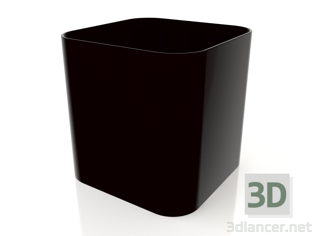 3D Modell Blumentopf 1 (Schwarz) - Vorschau