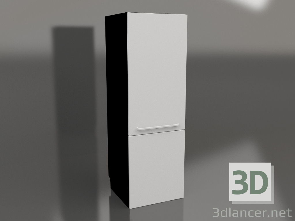 3d model Frigorífico 60 cm (gris) - vista previa