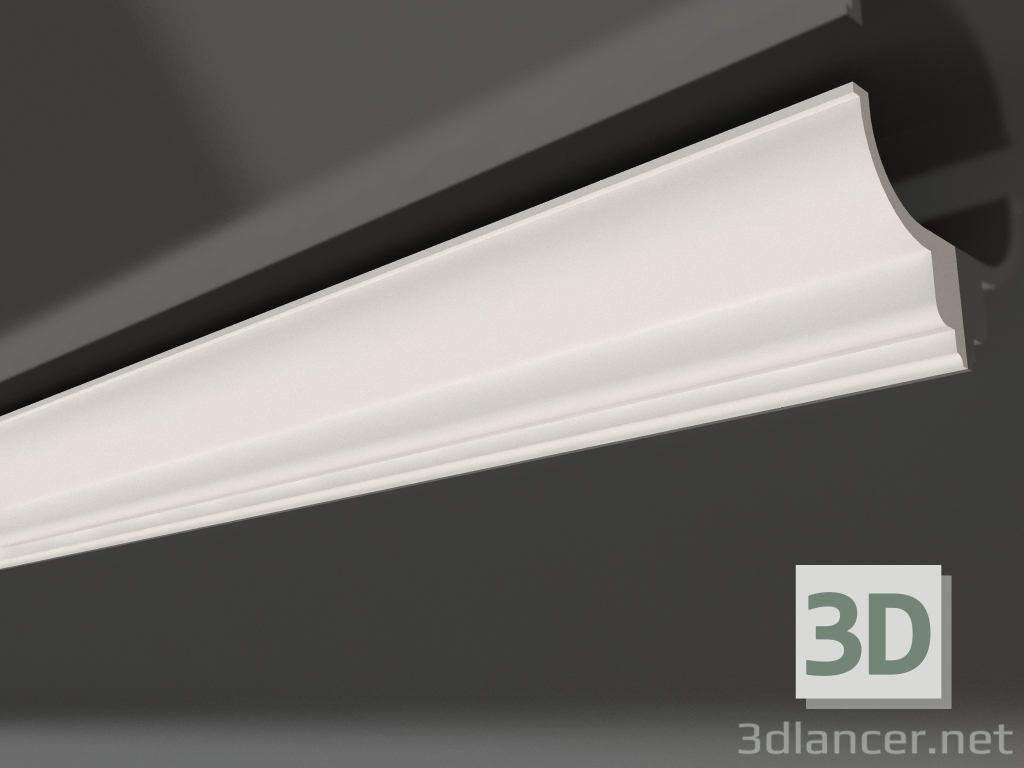 modello 3D Cornice soffitto in gesso con illuminazione KGC 005 1 (145x115) - anteprima