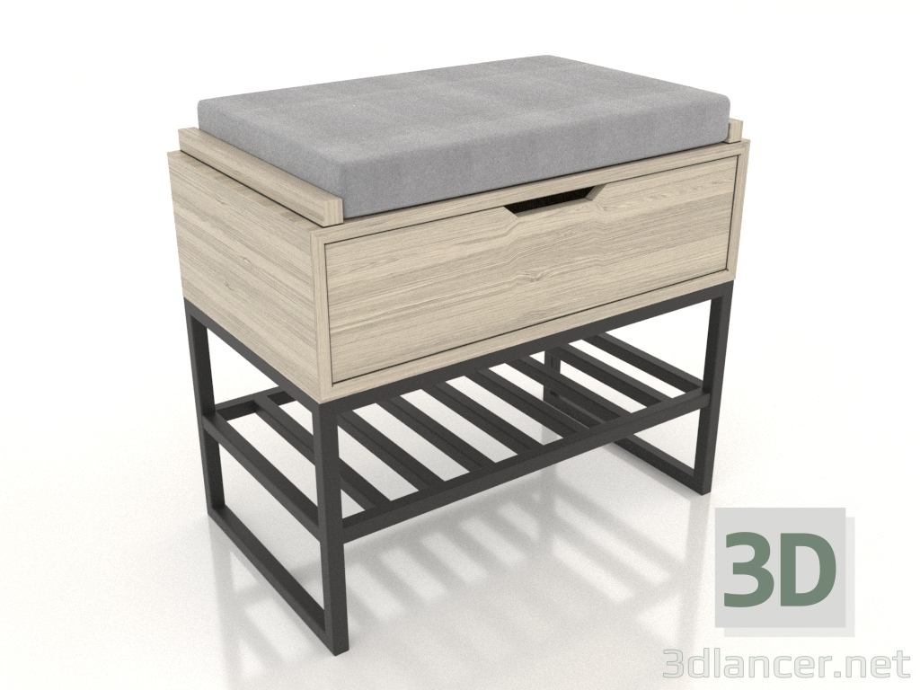 3d model Bench (lightened oak) - preview