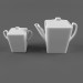 servicio de café 3D modelo Compro - render