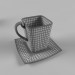 servicio de café 3D modelo Compro - render