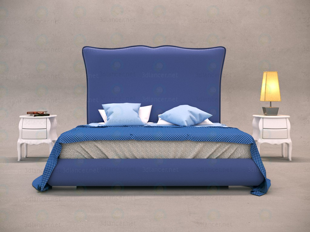 3d Bed Altrenotti Teatro model buy - render