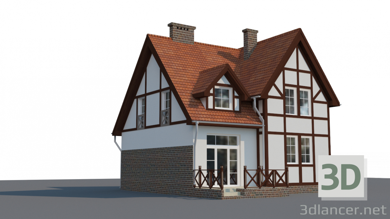 modello 3D di Casa di campagna comprare - rendering